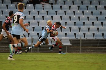 Cronulla SHARKS v Sydney Roosters Mattys Cup Rnd 4 @ Shark Park ACTION (Photo : steve monty / OurFootyMedia) 