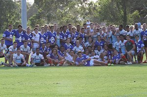 South Sydney RABBITOH'S & Cronulla Sharks Harold Matthews Cup Summer Squads Team Photo (Photo : steve monty / OurFootyMedia) 