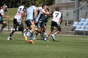 Cronulla SHARKS & Wests MAGPIES SG Ball trial (Photo : steve monty / OurFootyMedia) 