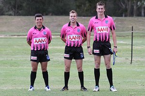Cronulla SHARKS v Canberra RAIDERS SG Ball Cup REF'S (Photo : Steve Monty / OurFootyMedia) 