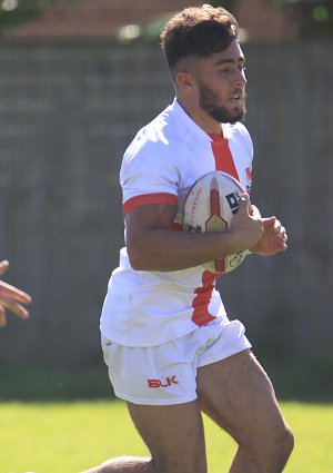 Joey Brady England Lions u18s rusd the footy v Wales U18s (Photo : IanLovell.com) 