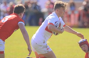 John Whittaker England LIONS U18s running thru the Welsh defence (Photo : IanLovell.com) 