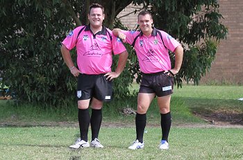 Nathan Loveday & Luke Bettison - REFEREE'S - 2015 Michael Buettner Shield Action - Endeavour SHS v Matraville SHS (Photo : steve monty / OurFootyTeam.com) 
