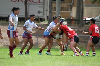 2015 CHS University Shield GAME Action - The HILLS SHS v Endeavour SHS (Photo : steve montgomery / OurFootyTeam.com) 