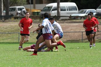 2015 CHS University Shield GAME Action - The HILLS SHS v Endeavour SHS (Photo : steve montgomery / OurFootyTeam.com) 