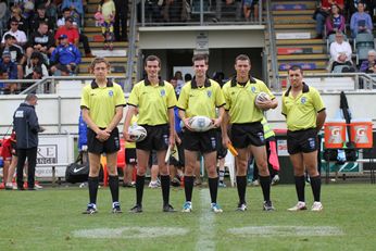 James Gould, Patrick Mackey & Ryan Walters HMC Preliminary Final Referee's - Canterbury - Bankstown BULLDOGS v Cronulla SHARKS (Photo : steve monty / OurFootyTeam.com) 