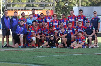 Newcastle Knights SG Ball Cup Trial v Cronulla SHARKS TeamPhoto (Photo : steve montgomery / OurFootyTeam.com)