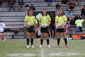 Joshua Vernon, Clayton Wills & Joshua Burton Referee's - South Sydney RABBITOH'S v Parramatta EELS SG Ball Cup Rnd 6 (Photo : steve monty / OurFootyTeam.com)