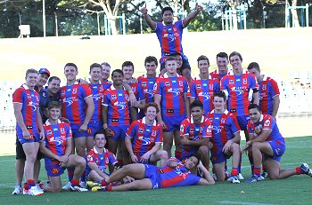 Newcastle Knights SG Ball Cup Trial v Cronulla SHARKS TeamPhoto (Photo : steve monty / OurFootyTeam.com)