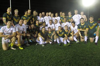 Australian Schoolboys and the England Academy 2nd Test - team photo (Photo : steve montgomery / OurFootyTeam.com) 