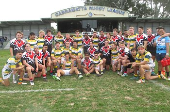 Erindale College & Hunter SHS - gio Schoolboy Cup Semi Final TeamPhoto (Photo : steve montgomery / OurFootyTeam.com) 