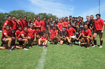 WESTFIELDS SHS and Illawarra SHS u15s Chase Stanley Cup Team Photo (Photo : steve montgomeryy / OurFootyMedia) 
