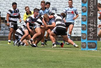 Jayden Brailey dives in for ine of his 4 tries - 2016 NSWRL SG Ball Cup Rnd 1 Western Suburbs Magpies v Cronulla Sharks 1st Half Action (Photo : steve montgomery / OurFootyTeam.com)