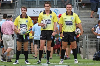 Daniel Luttringer, Jack Hislop & Nathan Loveday - NSWRL Harold Matthews Cup - Rnd 5 Referee's (Photo : steve montgomery / OurFootyTeam.com)