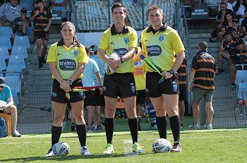 Bianca Santi, Patrick Mackay & Jason Ndeira - NSWRL SG Ball Cup - Rnd 7 Referee's (Photo : steve montgomery / OurFootyTeam.com)