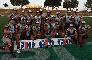 Keebra Park celebrate winning the Northern Confrence QLD gio Schoolboy Cup 
