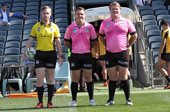 Mitch Tasker, Nathan Loveday and Aaron McAndrew - Referee's - gio Schoolboy Cup Quarter Final Referee's (Photo : steve montgomery / OurFootyTeam.com) 