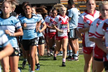 Qualifying Final Cronulla - Sutherland Sharks v Illawarra Steelers Tarsha Gale Cup Girls Rugby League Action (Photo : steve montgomery / OurFootyTeam.com)