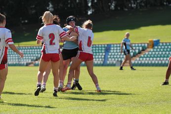 Cronulla - Sutherland Sharks v Illawarra Steelers Tarsha Gale Cup Qualifying Final u18 Girls Rugby League l Action (Photo : steve montgomery / OurFootyTeam.com)