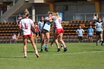 Cronulla - Sutherland Sharks v Illawarra Steelers Tarsha Gale Cup Qualifying Final u18 Girls Rugby League l Action (Photo : steve montgomery / OurFootyTeam.com)