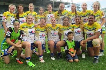 Canberra Raiders U18 Tarsha Gale Cup Women's Rugby League Semi Final v Sharks TeamPhoto (Photo : steve montgomery / OurFootyTeam.com)