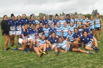 Canterbury - Bankstown Bulldogs & Cronulla - Sutherland Sharks U18 Tarsha Gale Cup u18 Girls Rugby League Rnd 6 GroupPhoto (Photo : steve montgomery / OurFootyTeam.com)