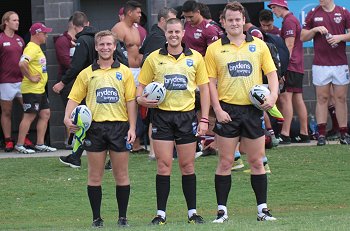 Todd Ripps, Stephen Bourke & Daneil Perry - Referee's NSWRL SG Ball Cup Rnd 65 Cronulla Sharks v Manly SeaEagles (Photo : steve montgomery / OurFootyTeam.com) 