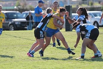 Cronulla Sharks v Parramatta Eels Tarsha Gale Cup u18 Girls Rugby League Action (Photo : steve montgomery / OurFootyTeam.com)