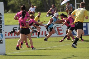 Tarsha Gale Cup u18 Girls Rugby League Rnd 9 Penrith Panthers v Cronulla - Sutherland Sharks Action (Photo : steve montgomery / OurFootyTeam.com)