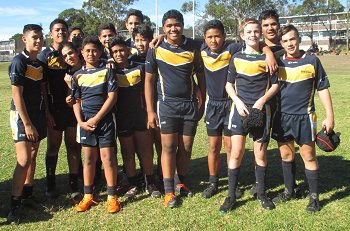 Westfields Sports High School 2018 under 13 nrl Schoolboy Cup Rnd 1 Team Photo (Photo : steve montgomery / OurFootyTeam.com) 