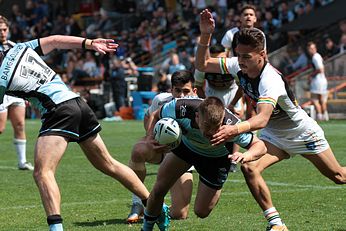 Cronulla SHARKS v Penrith Panthers 2018 NSWRL Jersey Flegg Cup GRAND FINAL Action (Photo : steve montgomery / OurFootyTeam.com)