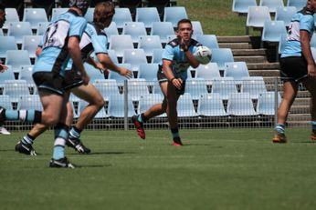 Cronulla SHARKS v Central Coast ROOSTERS SG Ball Cup U 18s Action (Photo : steve montgomery / OurFootyTeam.com)