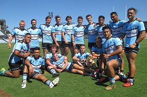 Cronulla Sharks Harold Matthews Cup team after their Rnd 1 win (Steve Montgomery / OurFootyTeam.com) 