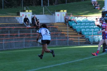 Faith Nathan scores her 3rd Grand Final try - Sharks v Knights U18 NSWRL Tarsha Gale Cup Grand Final u18 Womam's Rugby League Action (Photo : steve montgomery / OurFootyTeam.com)
