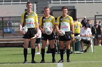 Jack Bird, Paul Eden & Joey Tesoriero - Referee's - NSWRL Harold Matthews Cup Rnd 3 Sydney Roosters v Illawarra Steelers (Photo : steve montgomery / OurFootyTeam.com)