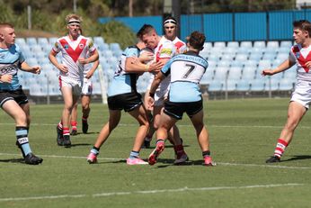 Cronulla SHARKS v St. George Dragons SG Ball Cup U 18s Action (Photo : steve montgomery / OurFootyTeam.com)