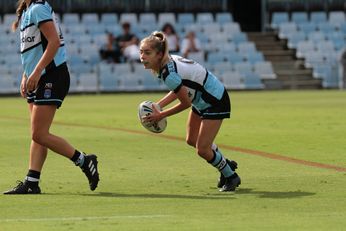Kaleah Salmon - Cronulla Sharks v St. George Dragons Tarsha Gale Cup u18 Girls Rugby League Action (Photo : steve montgomery / OurFootyTeam.com)