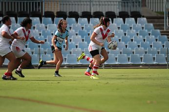 Cronulla - Sutherland Sharks v St. George Dragons U18 Tarsha Gale Cup u18 Girls Rugby League Action (Photo : steve montgomery / OurFootyTeam.com)