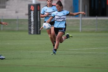 Cronulla - Sutherland Sharks v St. George Dragons U18 Tarsha Gale Cup u18 Girls Rugby League Action (Photo : steve montgomery / OurFootyTeam.com)