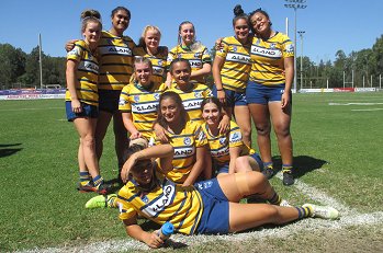 Parramatta Eels Tarsha Gale Cup u18 Girls Rugby League Rnd 6 v Sharks TeamPhoto (Photo : steve montgomery / OurFootyTeam.com)