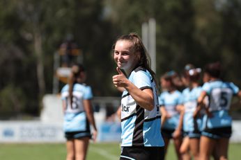 Parramatta Eels v Cronulla - Sutherland Sharks Tarsha Gale Cup u18 Girls Rugby League Action (Photo : steve montgomery / OurFootyTeam.com)