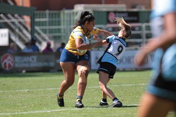 Parramatta Eels v Cronulla Sharks Tarsha Gale Cup u18 Girls Rugby League Action (Photo : steve montgomery / OurFootyTeam.com)