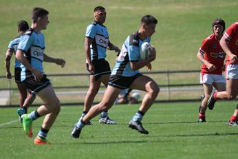Jordan Samrani NSWRL Harold Matthews Cup Rnd 9 SHARKS v STEELERS 16s Action (Photo : steve montgomery / OurFootyTeam.com)