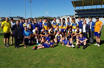 Patrician Brothers Catholic College, Blacktown National Schoolboy Cup Grand Final Team Photo Photo (Photo : Steve Montgomery / OurFootyTeam.com)