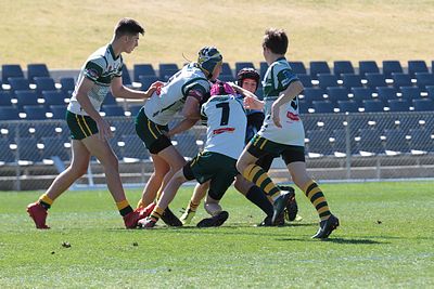 Hunter SHS v Illawarra SHS 2019 Under 13 Schoolboy Trophy Champions TeamPhoto (Photo : Steve Montgomery / OurFootyTeam.com)