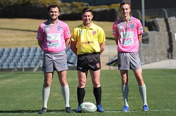 Referee's - National Schoolboy Cup Quarter Finals - Westfields Sports High School v Erindale College (Photo : Steve Montgomery / OurFootyTeam.com)