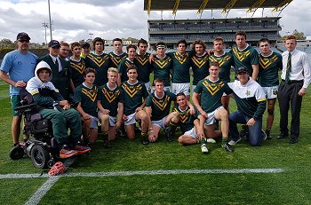 Farrer MAHS National Schoolboy Cup 2019 Semi Final Team Photo (Photo : Steve Montgomery / OurFootyTeam.com)