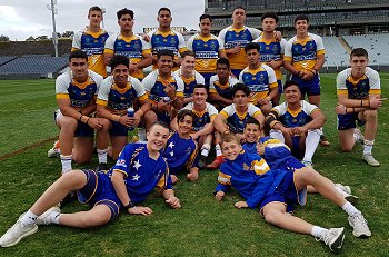 Patrician Brothers Catholic College, Blacktown 2019 National Schoolboy Cup SEMI FINAL Team Photo (Photo : Steve Montgomery / OurFootyTeam.com)