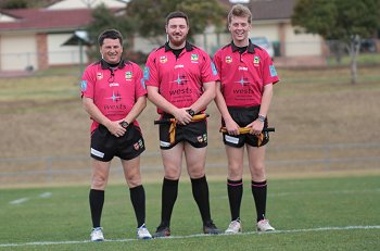 Referee's - NSW CHS Buckley Shield Semi Finals. Endeavour SHS & Westfields SHS (Photo : steve montgomery / OurFootyTeam.com) 