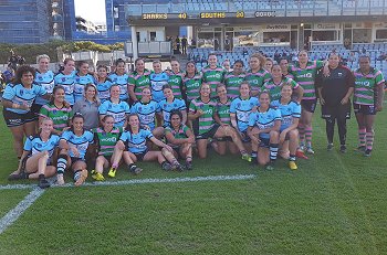 Cronulla - Sutherland Sharks and South Sydney RABBBITOH'S HN Woman's Premiership TeamPhoto (Photo : steve montgomery / OurFootyTeam.com)